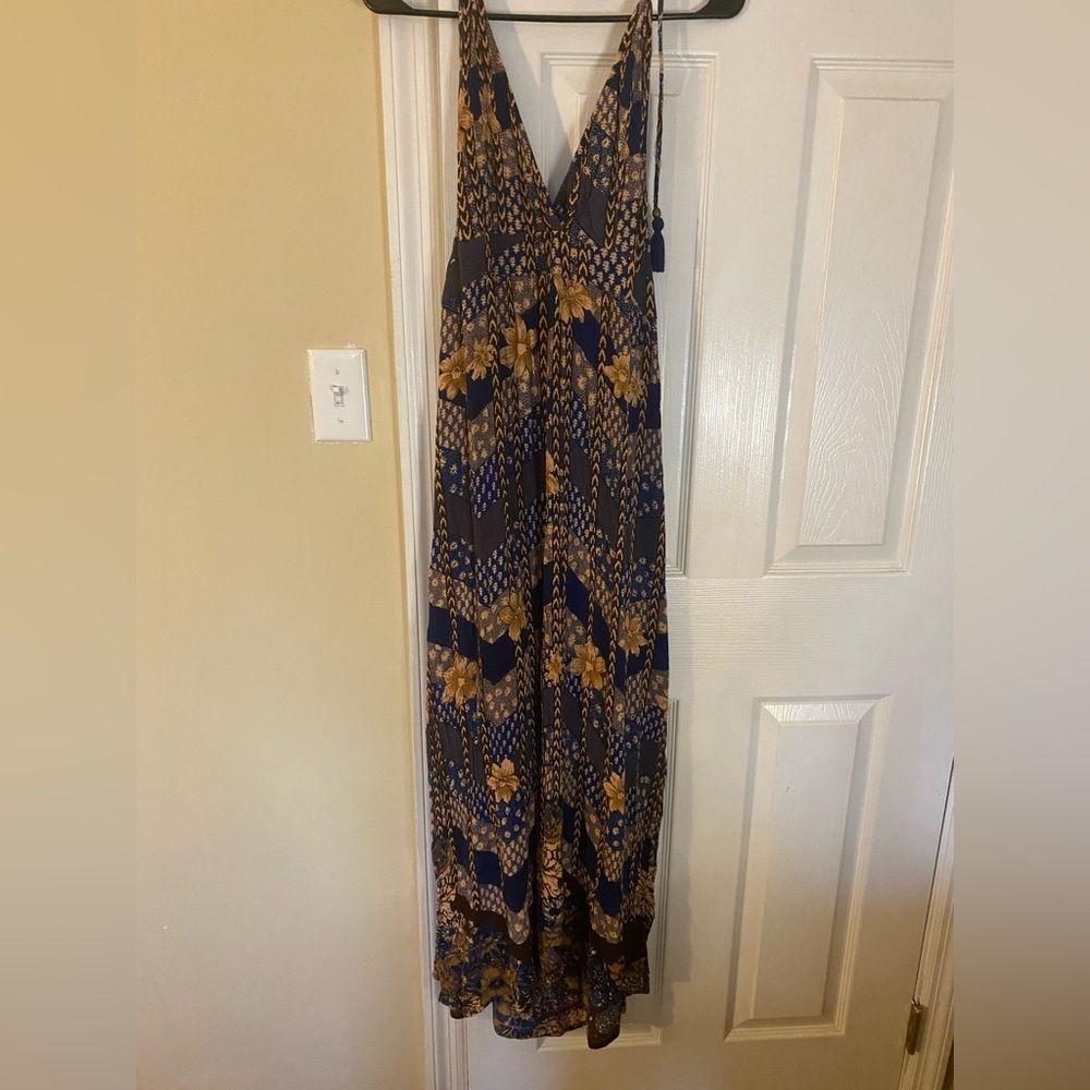 O’NEILL Halter Tie Maxi Dress